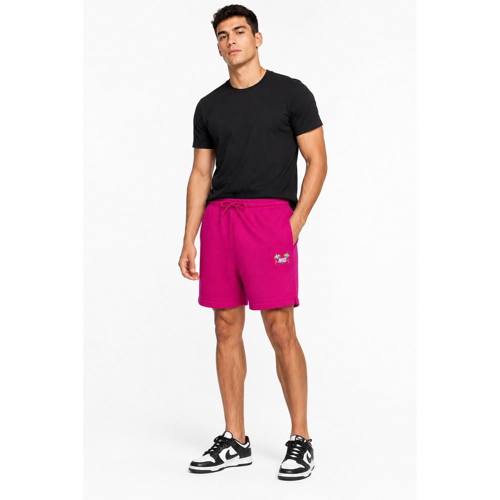Nike Men's Club French Terry Flow Vibes 5" Shorts Fireberry Size M
